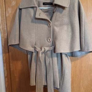 Tan color cape jacket